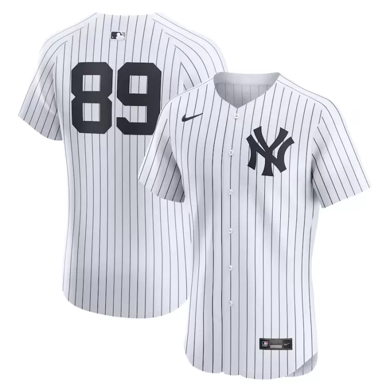 Men's New York Yankees Jasson Dominguez Nike White Home Elite Player Jersey Men's New York Yankees Jasson Dominguez Nike White Home Elite Player Jersey