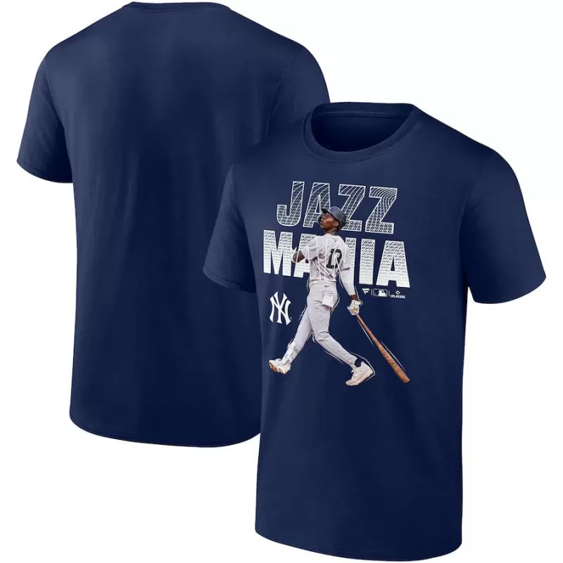 Men's New York Yankees Jazz Chisholm Jr. Navy Jazz Mania T-Shirt Men's New York Yankees Jazz Chisholm Jr. Navy Jazz Mania T-Shirt