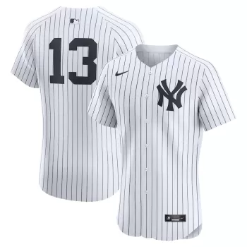 Men's New York Yankees Jazz Chisholm Jr. Nike White Home Elite Player Jersey Men's New York Yankees Jazz Chisholm Jr. Nike White Home Elite Player Jersey