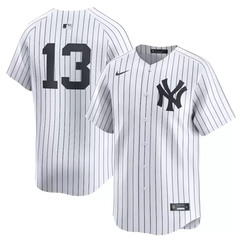 Men's New York Yankees Jazz Chisholm Jr. Nike White Home Limited Player Jersey Men's New York Yankees Jazz Chisholm Jr. Nike White Home Limited Player Jersey