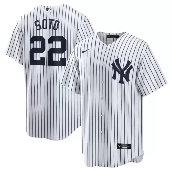 Men's New York Yankees Juan Soto Nike White Home Replica Player Jersey Men's New York Yankees Juan Soto Nike White Home Replica Player Jersey