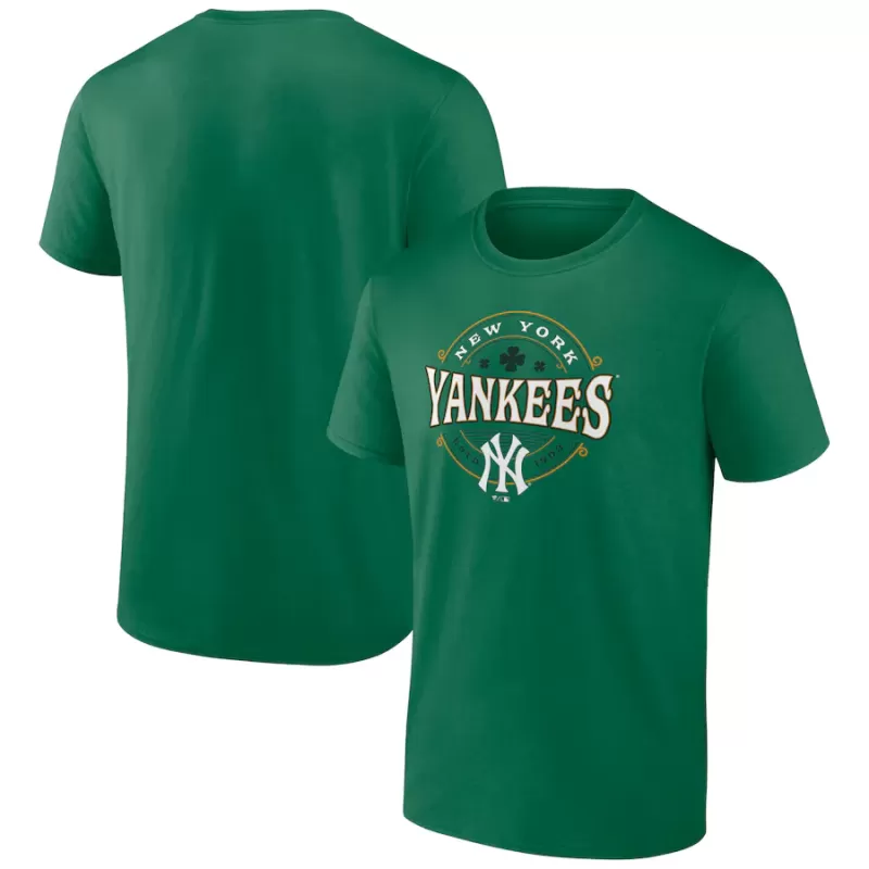 Men's New York Yankees Kelly Green St. Patrick's Day Lucky T-Shirt Men's New York Yankees Kelly Green St. Patrick's Day Lucky T-Shirt