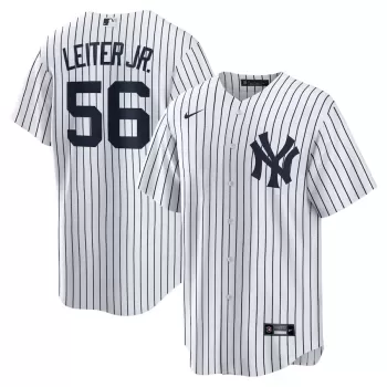 Men's New York Yankees Mark Leiter Jr. Nike White Home Replica Jersey Men's New York Yankees Mark Leiter Jr. Nike White Home Replica Jersey