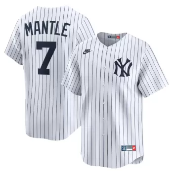 Men's New York Yankees Mickey Mantle Nike White Throwback Cooperstown Collection Limited Jersey Men's New York Yankees Mickey Mantle Nike White Throwback Cooperstown Collection Limited Jersey