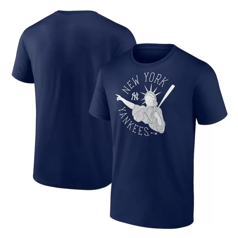 Men's New York Yankees Navy Hometown Collection Liberty Point T-Shirt Men's New York Yankees Navy Hometown Collection Liberty Point T-Shirt