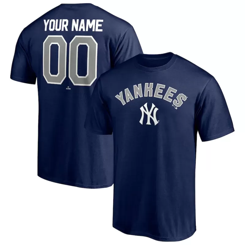 Men's New York Yankees Navy Personalized Team Winning Streak Name & Number T-Shirt Men's New York Yankees Navy Personalized Team Winning Streak Name & Number T-Shirt