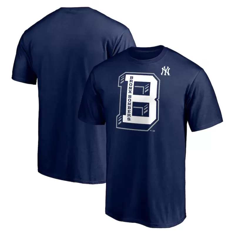 Men's New York Yankees Navy Varsity Bronx T-Shirt Men's New York Yankees Navy Varsity Bronx T-Shirt