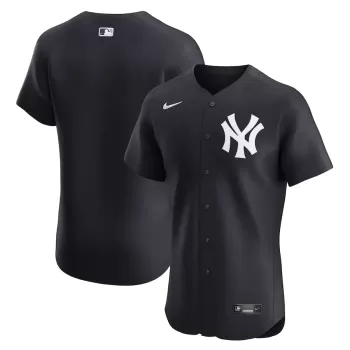 Men's New York Yankees Nike Black Alternate Elite Jersey Men's New York Yankees Nike Black Alternate Elite Jersey