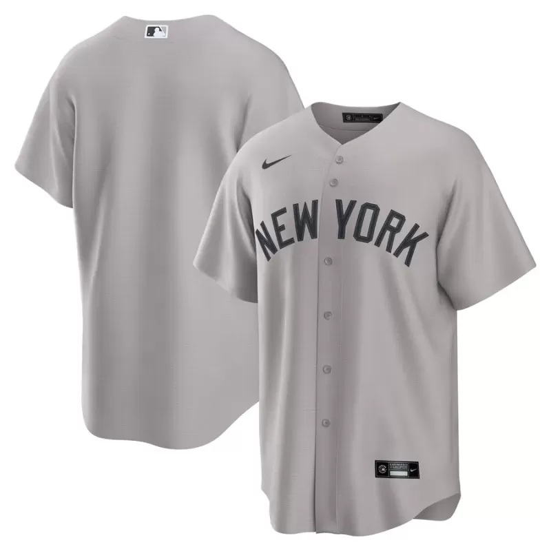 Men's New York Yankees Nike Gray Away Replica Jersey Men's New York Yankees Nike Gray Away Replica Jersey