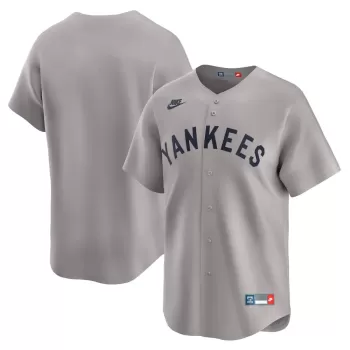Men's New York Yankees Nike Gray Cooperstown Collection Limited Jersey Men's New York Yankees Nike Gray Cooperstown Collection Limited Jersey
