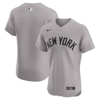 Men's New York Yankees Nike Gray Road Elite Jersey Men's New York Yankees Nike Gray Road Elite Jersey