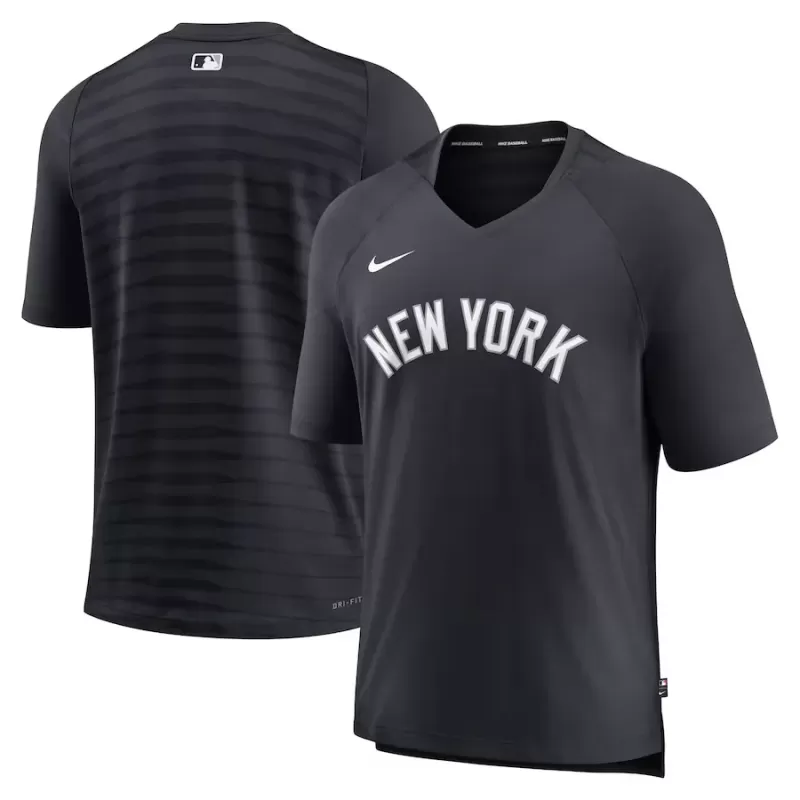 Men's New York Yankees Nike Navy Authentic Collection Pregame Raglan Performance V-Neck T-Shirt Men's New York Yankees Nike Navy Authentic Collection Pregame Raglan Performance V-Neck T-Shirt