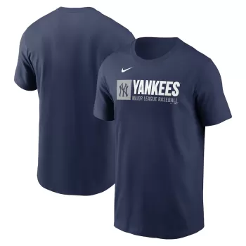 Men's New York Yankees Nike Navy Team Block T-Shirt Men's New York Yankees Nike Navy Team Block T-Shirt