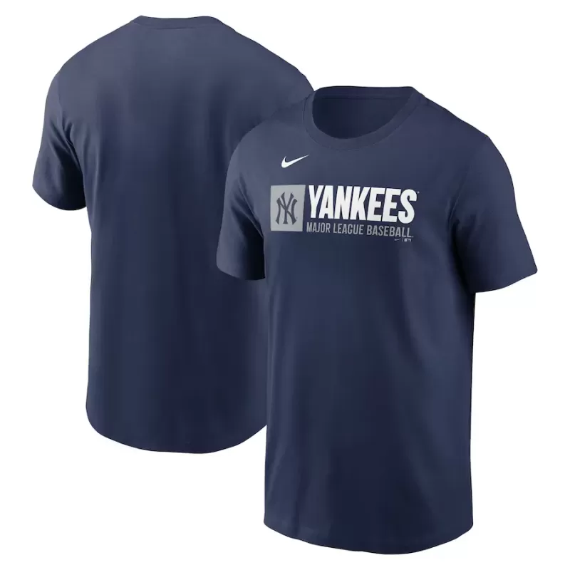 Men's New York Yankees Nike Navy Team Block T-Shirt Men's New York Yankees Nike Navy Team Block T-Shirt