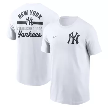 Men's New York Yankees Nike White 2-Hit T-Shirt Men's New York Yankees Nike White 2-Hit T-Shirt