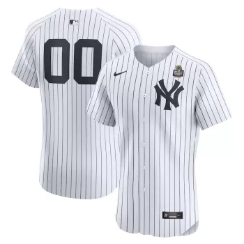 Men's New York Yankees Nike White 2024 World Series Home Elite Custom Jersey Men's New York Yankees Nike White 2024 World Series Home Elite Custom Jersey