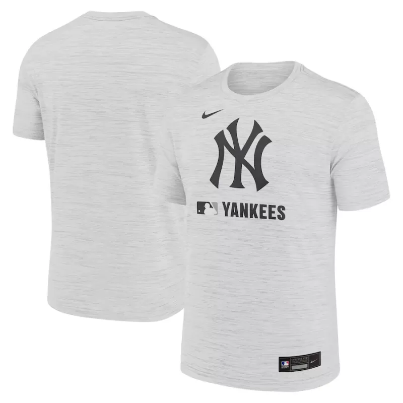 Men's New York Yankees Nike White Authentic Collection Velocity Performance Practice T-Shirt Men's New York Yankees Nike White Authentic Collection Velocity Performance Practice T-Shirt
