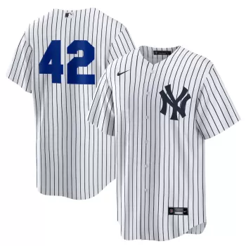 Men's New York Yankees Nike White Home 2025 Jackie Robinson Day Replica Jersey Men's New York Yankees Nike White Home 2025 Jackie Robinson Day Replica Jersey