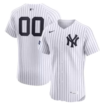 Men's New York Yankees Nike White Home Elite Sponsor Patch Pick-A-Player Retired Roster Jersey Men's New York Yankees Nike White Home Elite Sponsor Patch Pick-A-Player Retired Roster Jersey