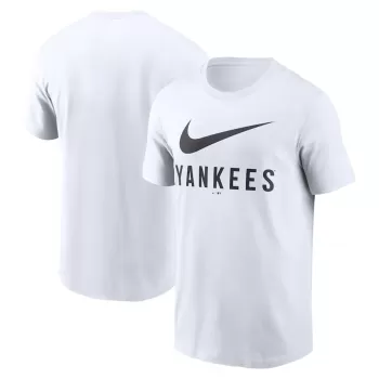 Men's New York Yankees Nike White Swoosh T-Shirt