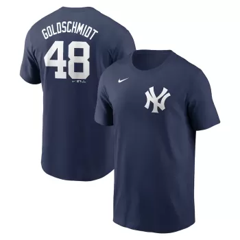 Men's New York Yankees Paul Goldschmidt Nike Navy Fuse Name & Number T-Shirt