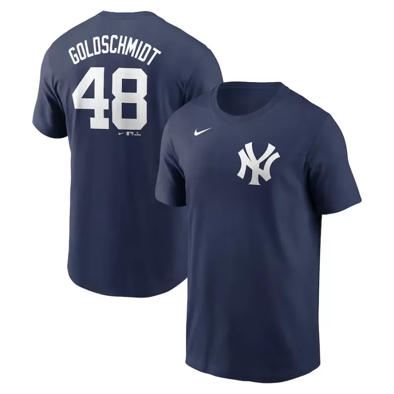 Men's New York Yankees Paul Goldschmidt Nike Navy Fuse Name & Number T-Shirt Men's New York Yankees Paul Goldschmidt Nike Navy Fuse Name & Number T-Shirt