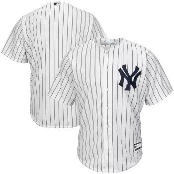 Men's New York Yankees White Big & Tall Replica Team Jersey Men's New York Yankees White Big & Tall Replica Team Jersey