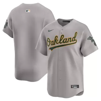 Men's Oakland Athletics Nike Gray Away Limited Jersey Men's Oakland Athletics Nike Gray Away Limited Jersey