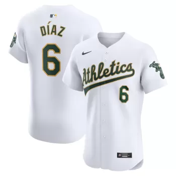 Men's Oakland Athletics Aledmys Diaz Nike White Home Elite Player Jersey Men's Oakland Athletics Aledmys Diaz Nike White Home Elite Player Jersey