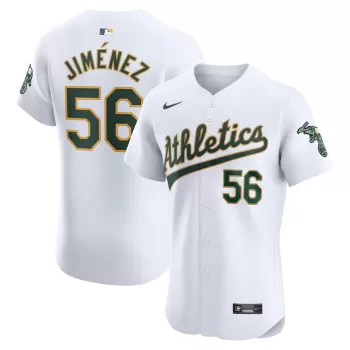 Men's Oakland Athletics Dany Jimenez Nike White Home Elite Player Jersey Men's Oakland Athletics Dany Jimenez Nike White Home Elite Player Jersey
