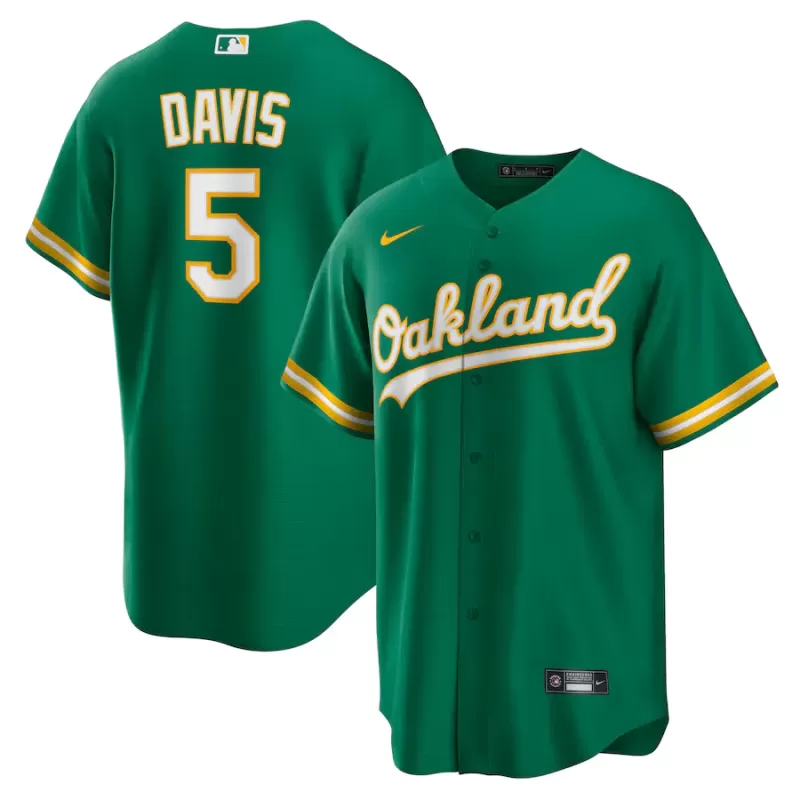 Men's Oakland Athletics JD Davis Nike Kelly Green Alternate Replica Jersey Men's Oakland Athletics JD Davis Nike Kelly Green Alternate Replica Jersey