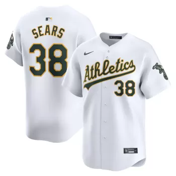 Men's Oakland Athletics JP Sears Nike White Home Limited Player Jersey Men's Oakland Athletics JP Sears Nike White Home Limited Player Jersey