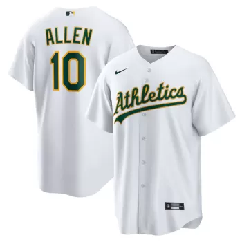 Men's Oakland Athletics Nick Allen Nike White Home Replica Jersey Men's Oakland Athletics Nick Allen Nike White Home Replica Jersey