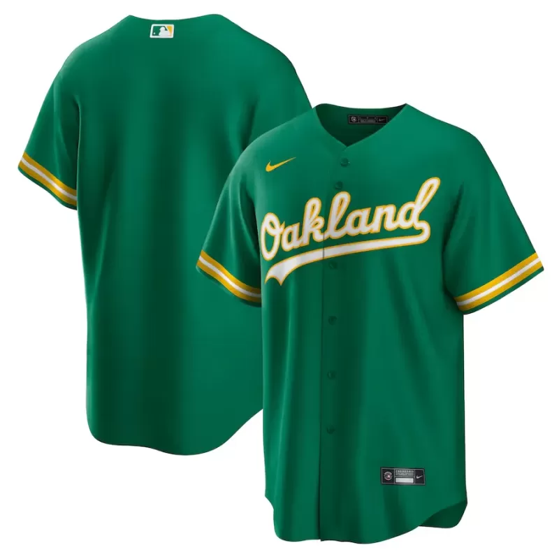 Men's Oakland Athletics Nike Green Alternate Replica Team Jersey Men's Oakland Athletics Nike Green Alternate Replica Team Jersey