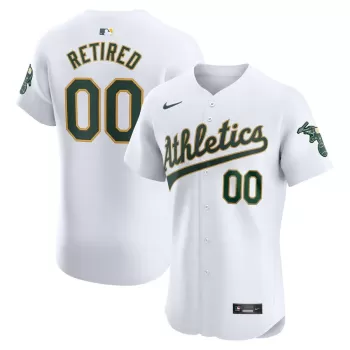 Men's Oakland Athletics Nike White Home Elite Pick-A-Player Retired Roster Jersey Men's Oakland Athletics Nike White Home Elite Pick-A-Player Retired Roster Jersey