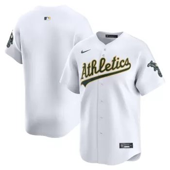 Men's Oakland Athletics Nike White Home Limited Jersey Men's Oakland Athletics Nike White Home Limited Jersey