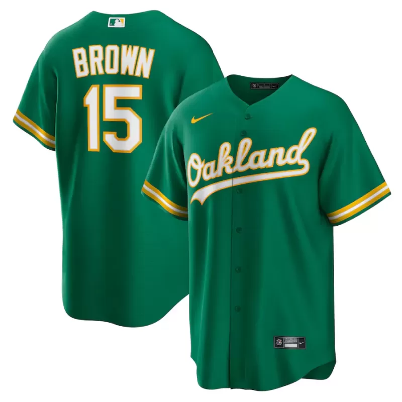 Men's Oakland Athletics Seth Brown Nike Kelly Green Alternate Replica Jersey Men's Oakland Athletics Seth Brown Nike Kelly Green Alternate Replica Jersey