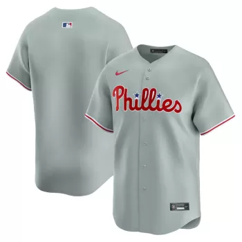 Men's Philadelphia Phillies Nike Gray Away Limited Jersey Men's Philadelphia Phillies Nike Gray Away Limited Jersey