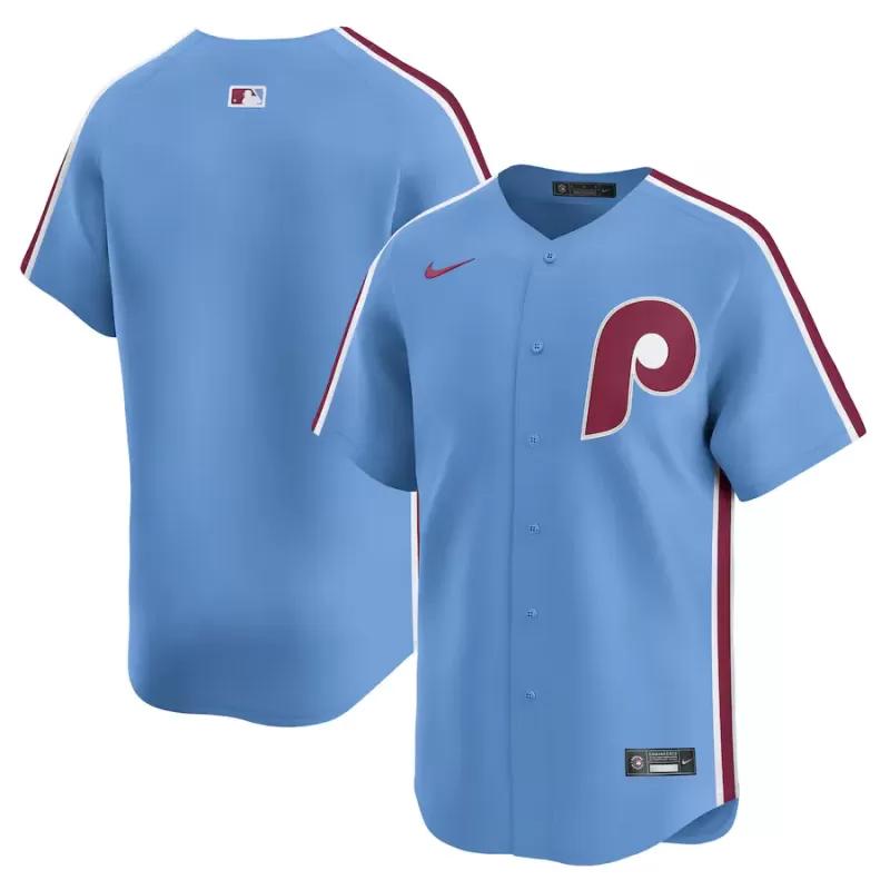 Men's Philadelphia Phillies Nike Light Blue Alternate Limited Jersey Men's Philadelphia Phillies Nike Light Blue Alternate Limited Jersey