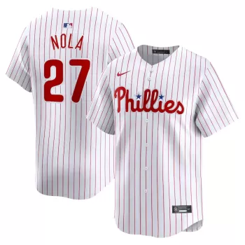 Men's Philadelphia Phillies Aaron Nola Nike White Home Limited Player Jersey Men's Philadelphia Phillies Aaron Nola Nike White Home Limited Player Jersey