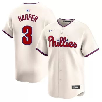 Men's Philadelphia Phillies Bryce Harper Nike Cream 3rd Alternate Limited Player Jersey Men's Philadelphia Phillies Bryce Harper Nike Cream 3rd Alternate Limited Player Jersey