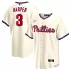 Men's Philadelphia Phillies Bryce Harper Nike Cream Alternate Replica Player Name Jersey Men's Philadelphia Phillies Bryce Harper Nike Cream Alternate Replica Player Name Jersey