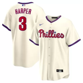 Men's Philadelphia Phillies Bryce Harper Nike Cream Alternate Replica Player Name Jersey Men's Philadelphia Phillies Bryce Harper Nike Cream Alternate Replica Player Name Jersey