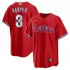 Men's Philadelphia Phillies Bryce Harper Nike Red Alternate Replica Player Name Jersey