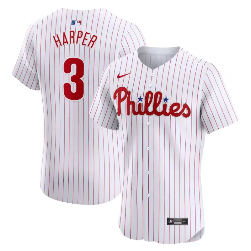 Men's Philadelphia Phillies Bryce Harper Nike White Home Elite Jersey Men's Philadelphia Phillies Bryce Harper Nike White Home Elite Jersey
