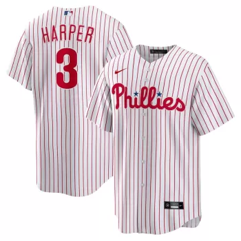 Men's Philadelphia Phillies Bryce Harper Nike White Home Replica Player Name Jersey Men's Philadelphia Phillies Bryce Harper Nike White Home Replica Player Name Jersey