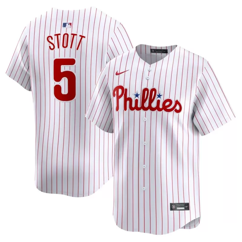 Men's Philadelphia Phillies Bryson Stott Nike White Home Limited Player Jersey Men's Philadelphia Phillies Bryson Stott Nike White Home Limited Player Jersey