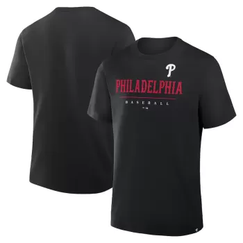 Men's Philadelphia Phillies Fanatics Black Color Pop Legacy Clubhouse T-Shirt Men's Philadelphia Phillies Fanatics Black Color Pop Legacy Clubhouse T-Shirt