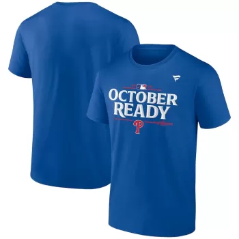 Men's Philadelphia Phillies Fanatics Royal 2024 MLB Postseason Locker Room T-Shirt Men's Philadelphia Phillies Fanatics Royal 2024 MLB Postseason Locker Room T-Shirt
