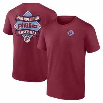 Men's Philadelphia Phillies Garnet Field Play T-Shirt Men's Philadelphia Phillies Garnet Field Play T-Shirt